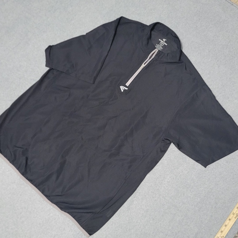 Easton Black Short Sleeve 1/4 Zip Pullover XL 100% Polyester
